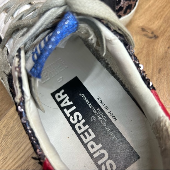 GOLDEN GOOSE Superstar leopard sequin sneakers - Size 37 / US 6.5 - 7 - Picture 8 of 11